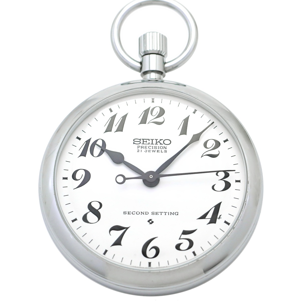セイコー プレシジョン 懐中時計 6110-0010 紐つき Cal.6110A 21石 手