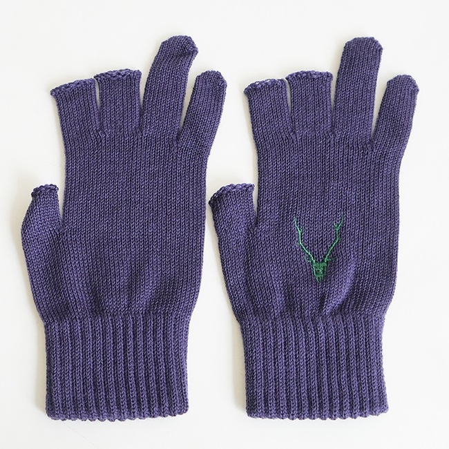 visvim KNIT GLOVE N.D. 藍染め ニットグローブ 手袋 visvim KNIT
