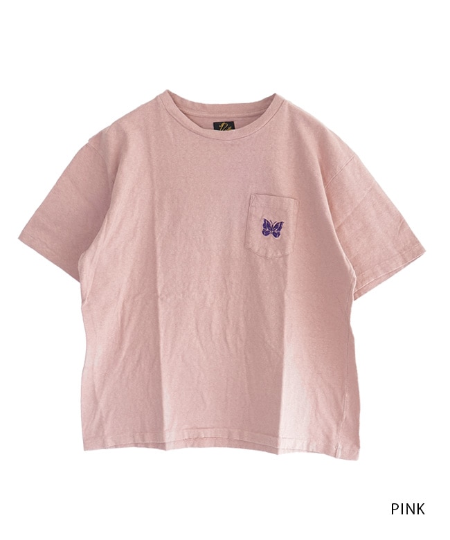 QV357]NEEDLES(ニードルズ) S/S Papillon Emb. Pocket Tee - Cotton