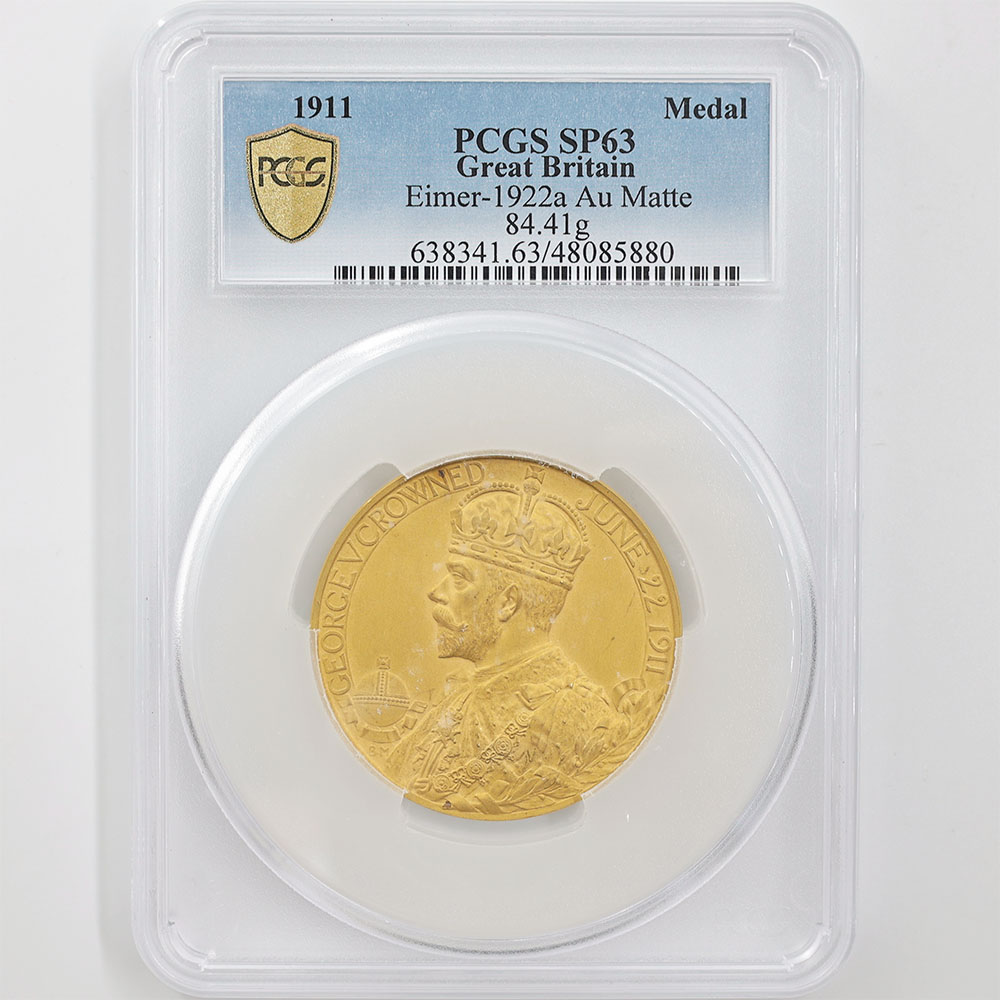 ジョージ4世 レッドドラゴン 黄銅メダル PCGS最高鑑定品 ジョージ4世