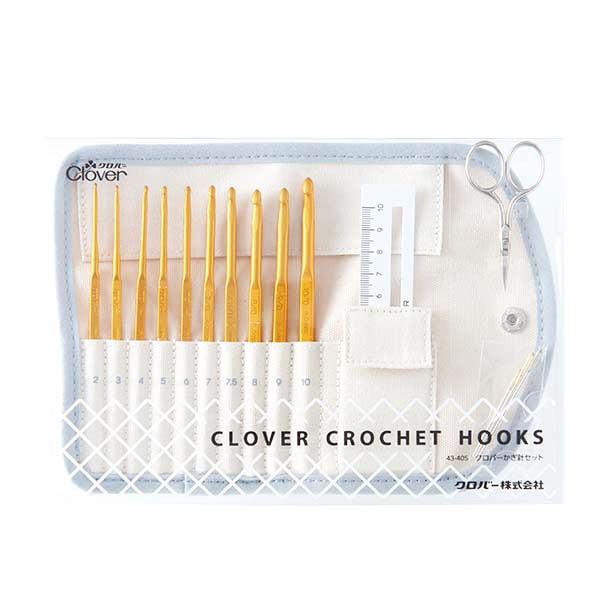 編み針 『かぎ針セット 43-405』 Clover クロバー 毛糸_,編物用具