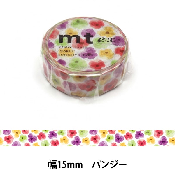 マスキングテープ 『mt ex Flower dark blue MTEX1P55R』 画材・文具