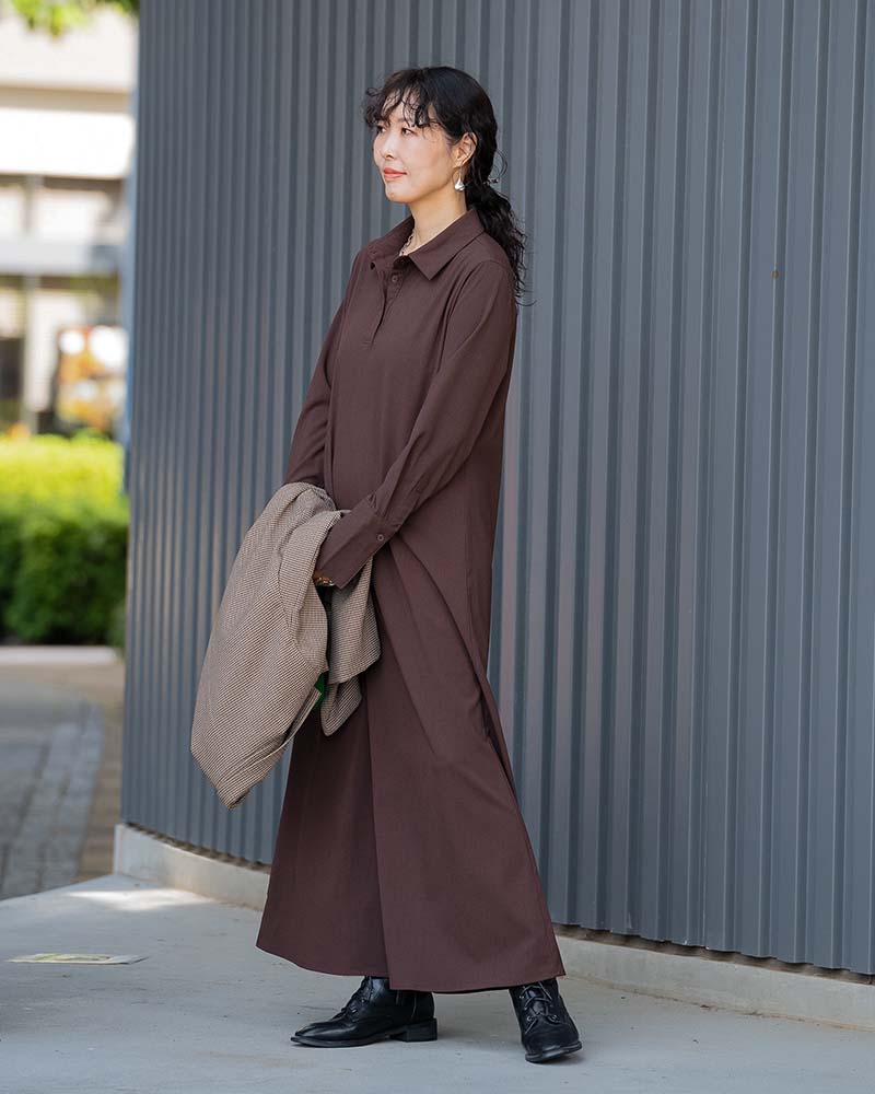 Ai TAKAHASHI】Aラインプルオーバーシャツワンピース | ONE-PIECE