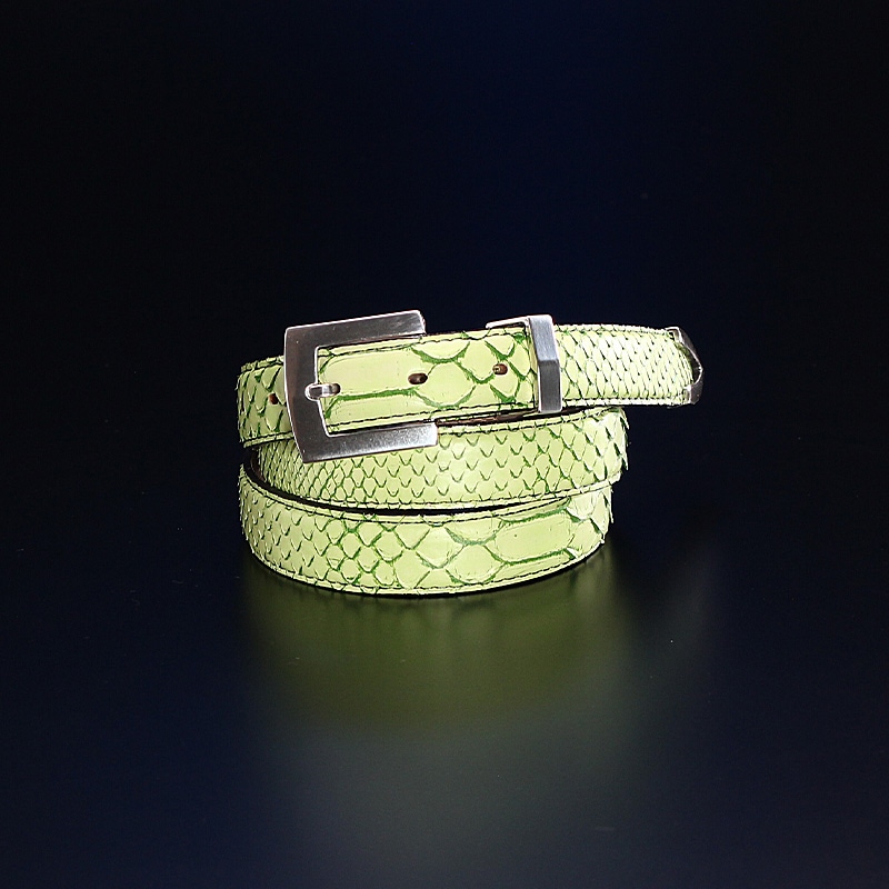 Sasia リトモラティーノ ベルト メタリック パイソン純正希少 2本