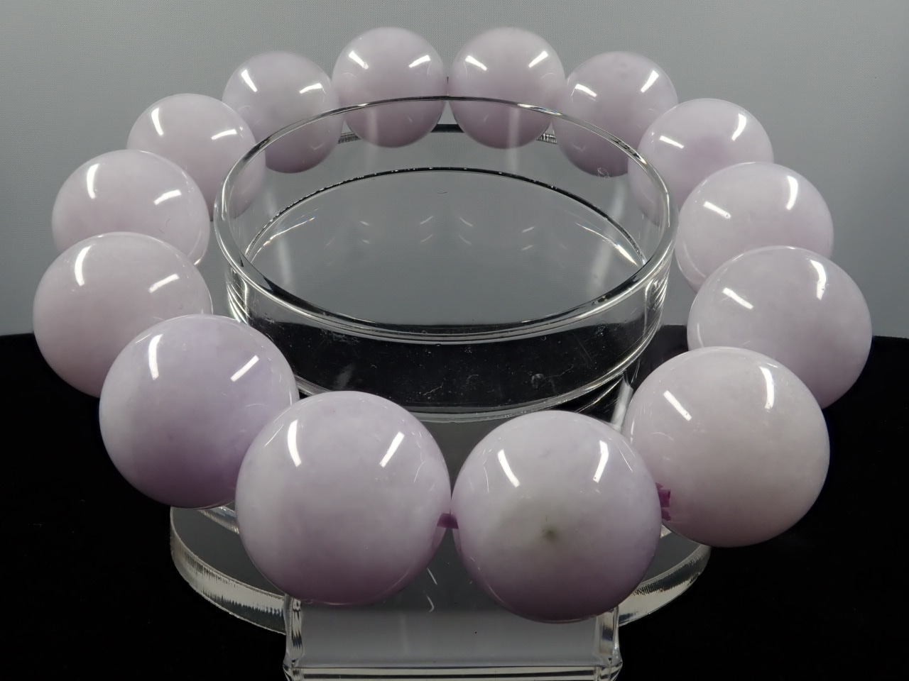 ラベンダー翡翠（本翡翠／硬玉） ブレスレット 16.1㎜ 5A | 天然石,サ