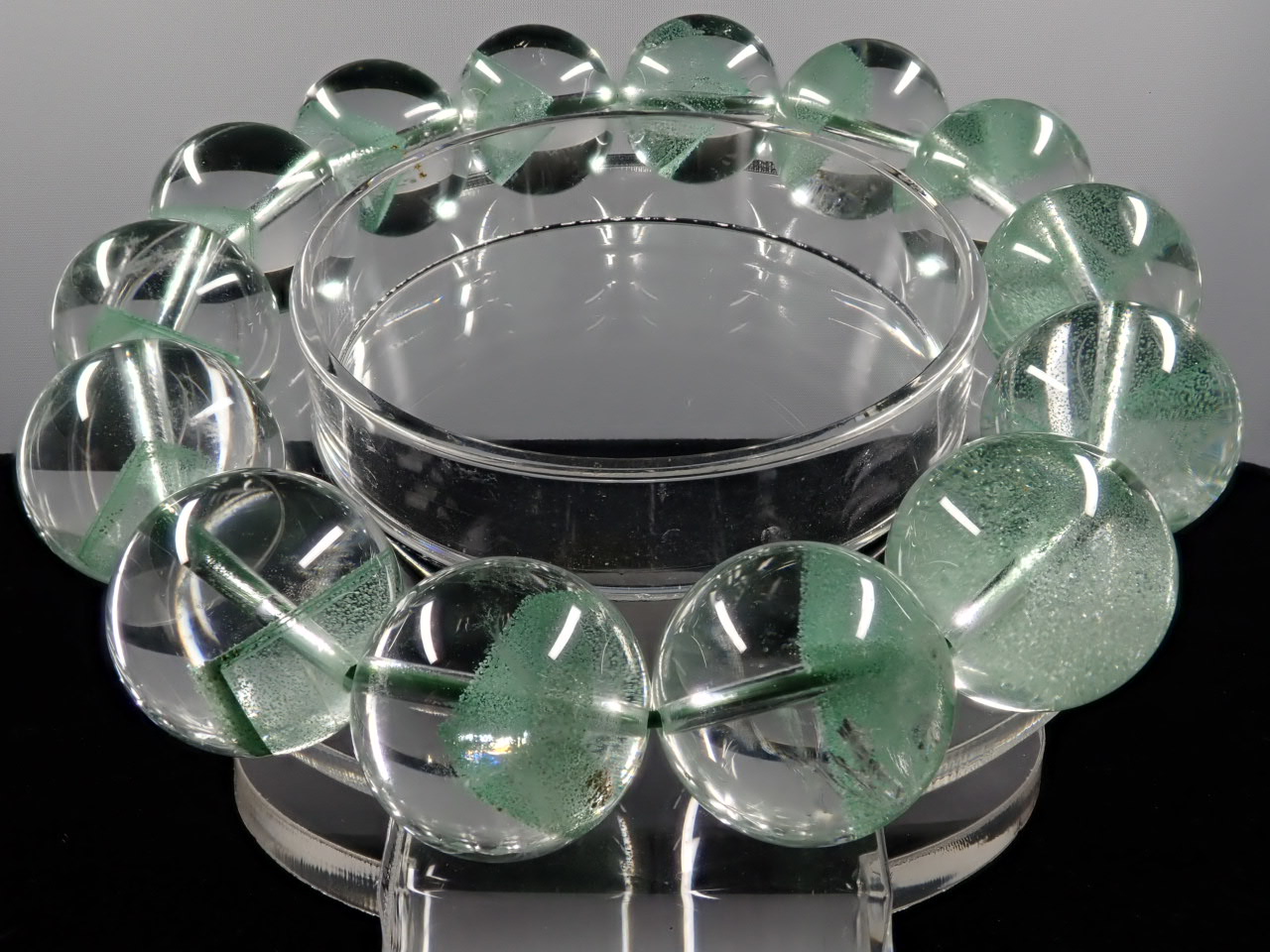 エメラルドグリーンファントムクォーツ ブレスレット 15.6㎜ XA