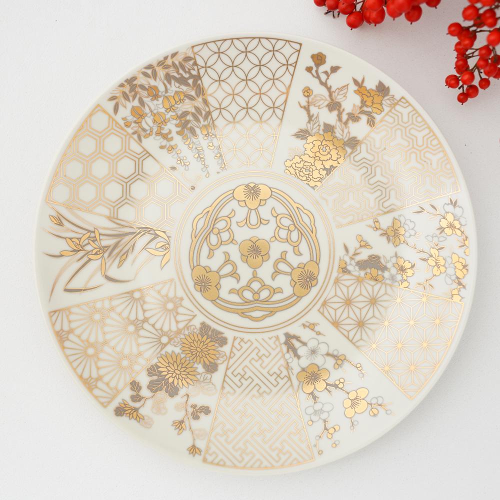 金襴 古伊万里 7号皿（化粧箱入り）FOURGRACEオリジナル ｜ 四季折々の