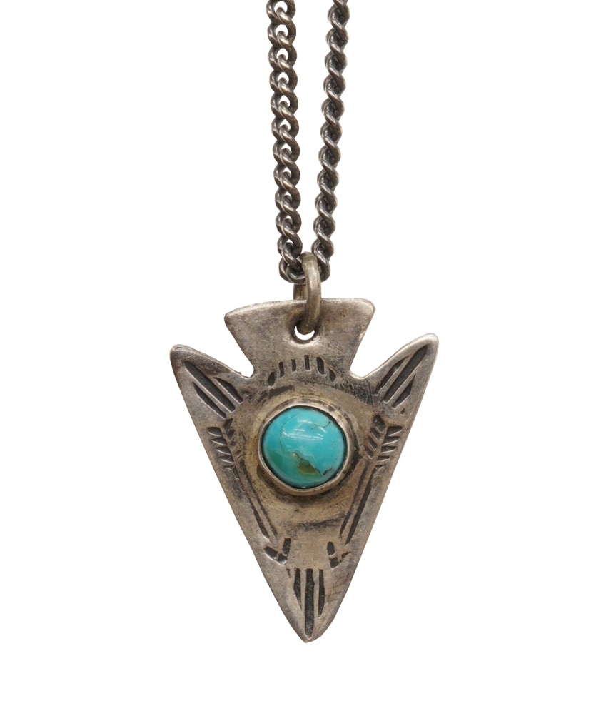 一点物 希少 】 ヴィンテージ ナバホ ターコイズ アロー ネックレス