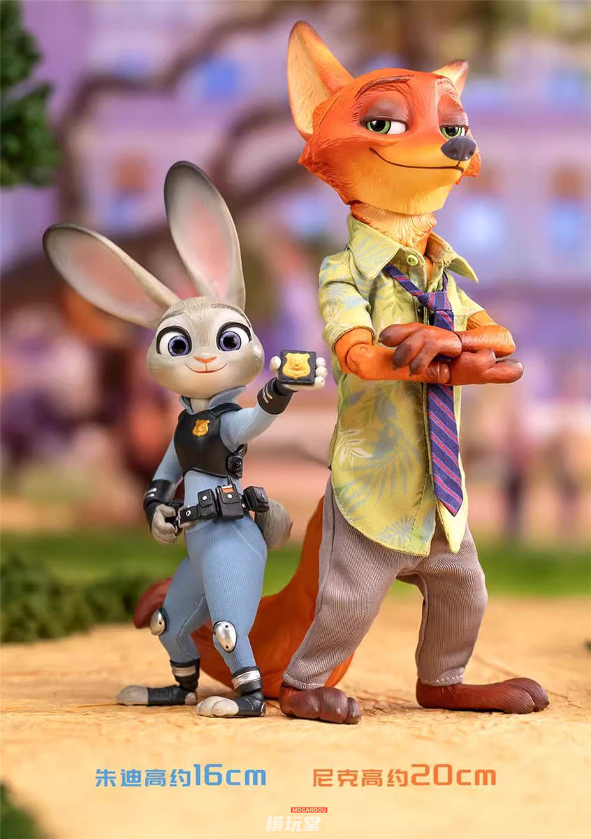 Happyくじ『ズートピア』A賞 ニック＆ジュディ セルフィーフィギュア