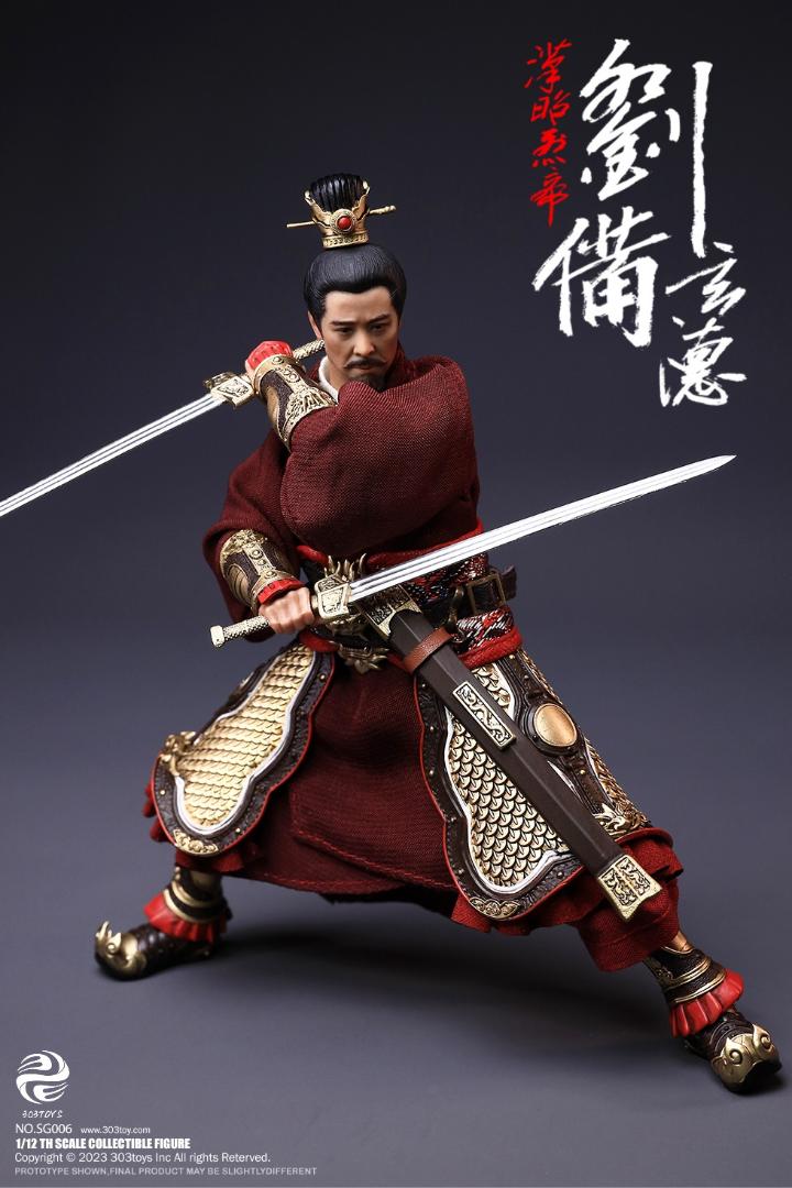 303TOYS 1/12 『三国志』 劉備 玄徳 豪華.Ver 戦馬 的盧 付き SG006-B