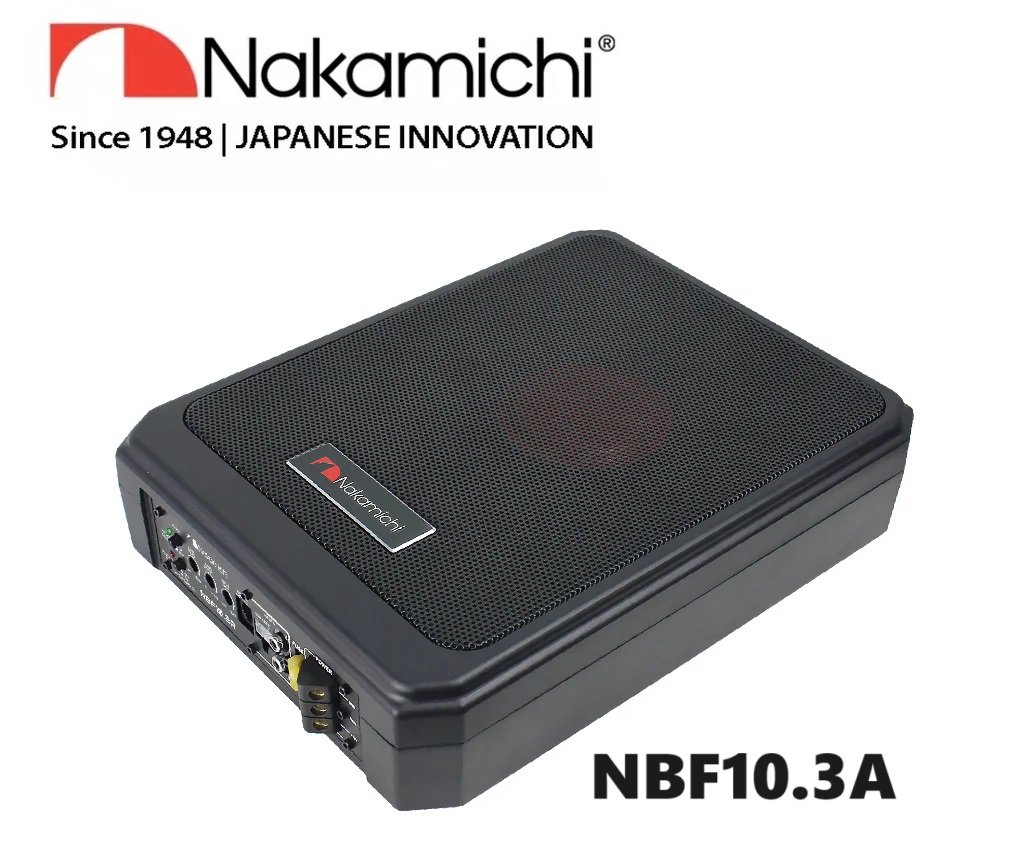 NBF10.3A アルミ材質 25cm Max.1000W アンプ内蔵 薄型 ナカミチ