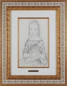 油彩画 肉筆画 【女性】 肉筆絵画 油絵 油彩画 洋画 木枠付 (油絵額縁