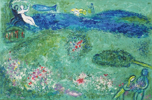 マルク・シャガール、「L'Arche de Noe」、厳選、希少大判画集・額装画