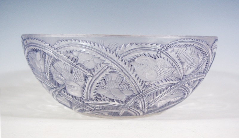 ルネ・ラリック R.LALIQUE PINSONS ボウル雀文鉢直径23.5cm ルネ