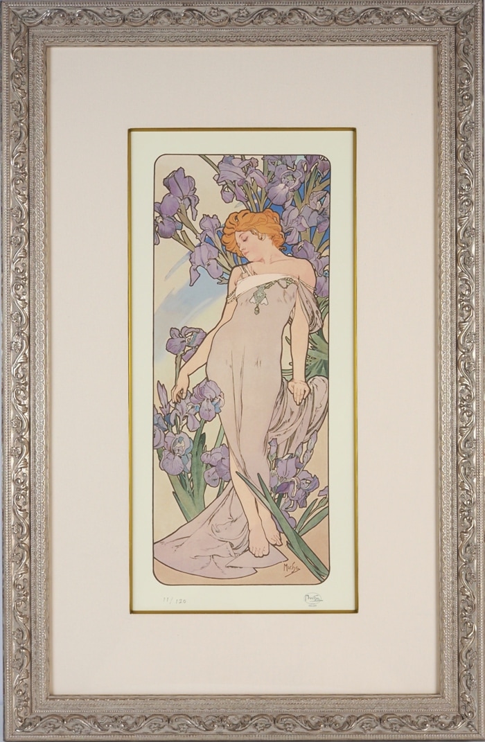 アルフォンス・ミュシャ 限定復刻版画「四つの花」 | | アトリエ・ブランカ