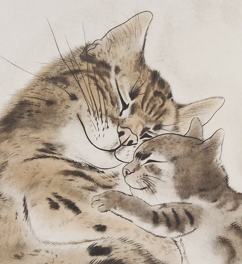 藤田嗣治 「眠る親子猫」 | | アトリエ・ブランカ