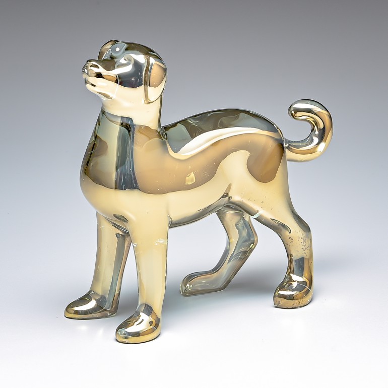 新品同様♡バカラ♡土佐犬♡犬 ドッグ ガラス彫刻 中型 クリスタル