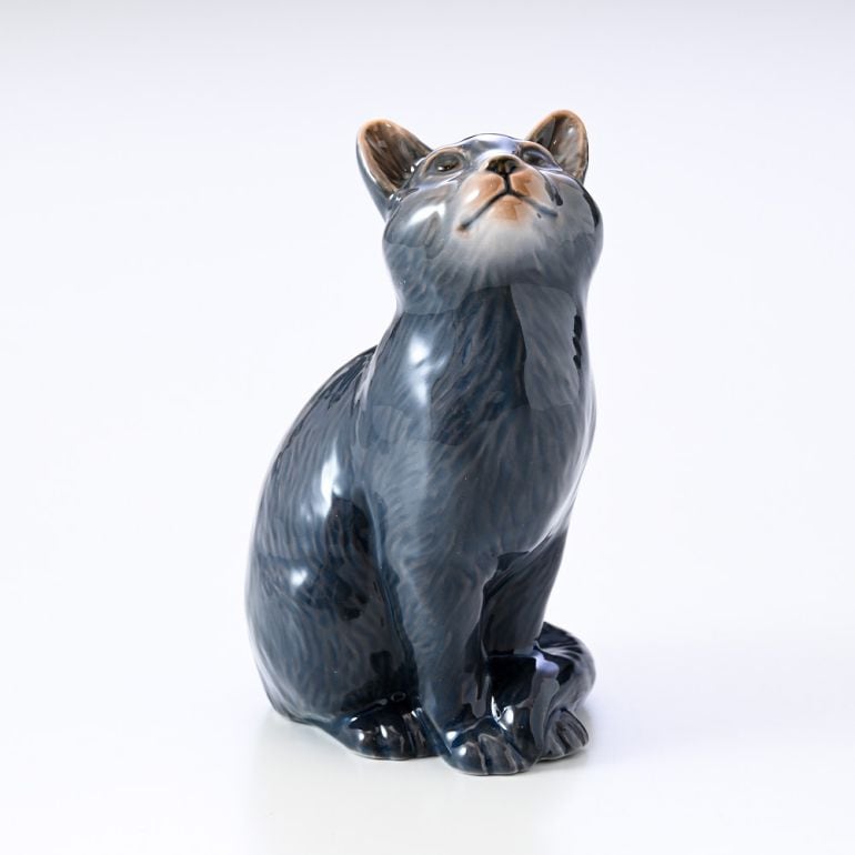 ロイヤルコペンハーゲン フィギュリン 眠り猫 置き物 北欧雑貨
