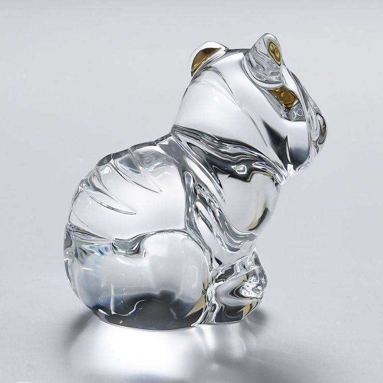 バカラ Baccarat ヒョウの頭 置物 パンサー 希少）Baccarat バカラ