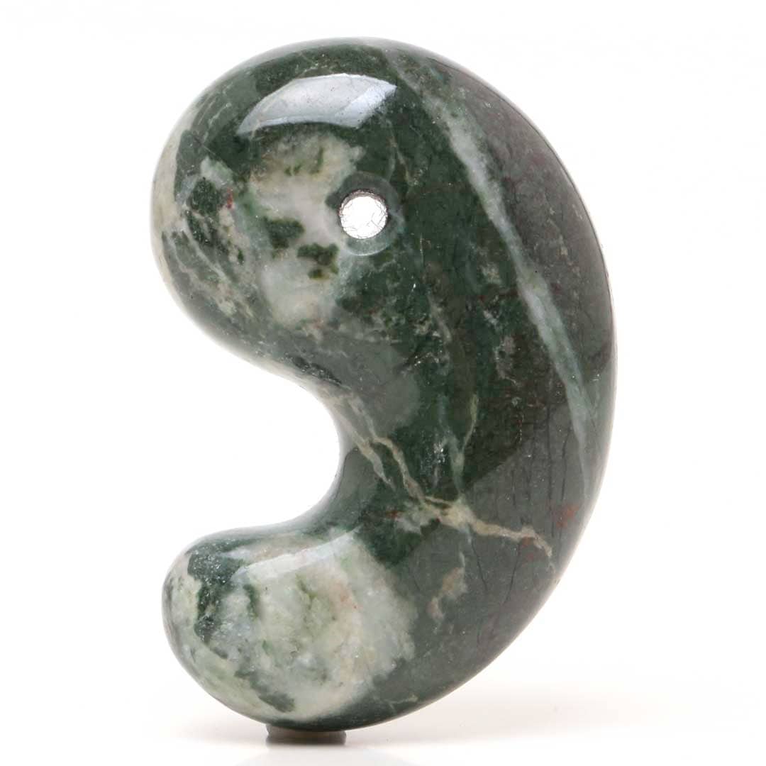 50年前の伊勢青石 コレクション 赤茶【ヘマタイト】 レア勾玉鑑別書