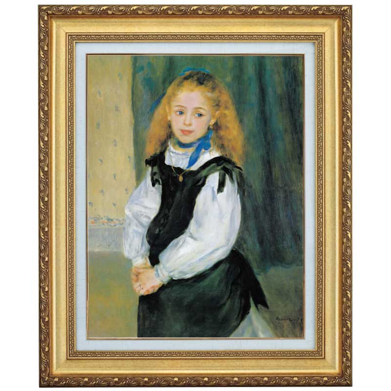 ルノワール複製画 子犬を抱く少女 フレーム付き 2026年最新】子犬を