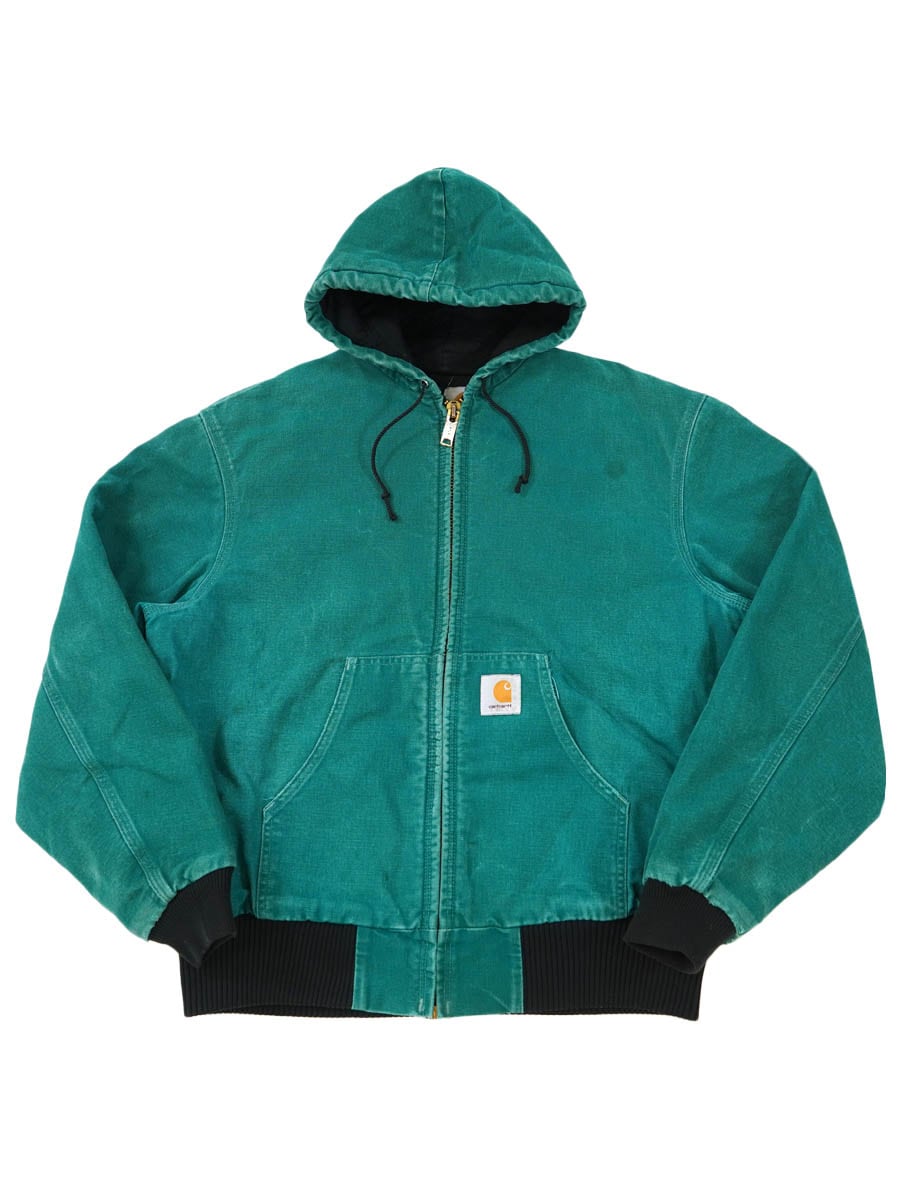 カーハート アクティブジャケット エメラルドグリーン 実寸(L位