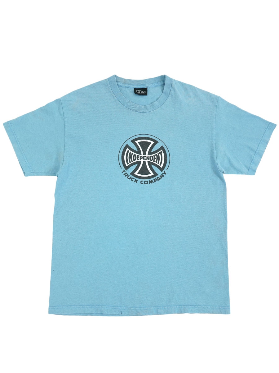 INDEPENDENT Tシャツ クロス 水色 希少カラー 希少サイズ2XL