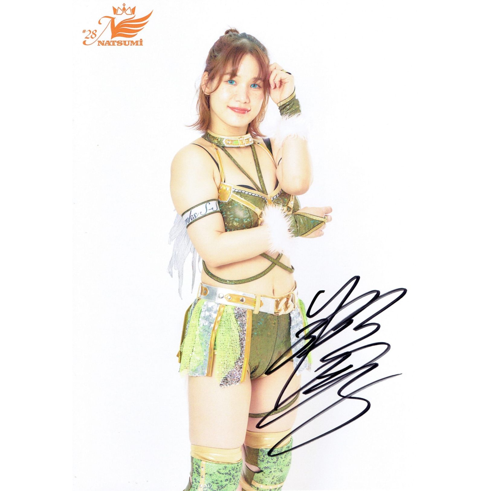 直筆サイン入りチェキ 源結菜・葉月彩菜