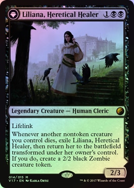 MTG 統率者デッキ 異端の癒し手、リリアナ 日)【Foil】異端の癒し手