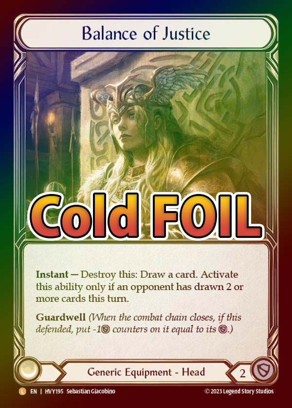 公正の守護 RF レインボーフォイル FAB フレッシュアンドブラッド L