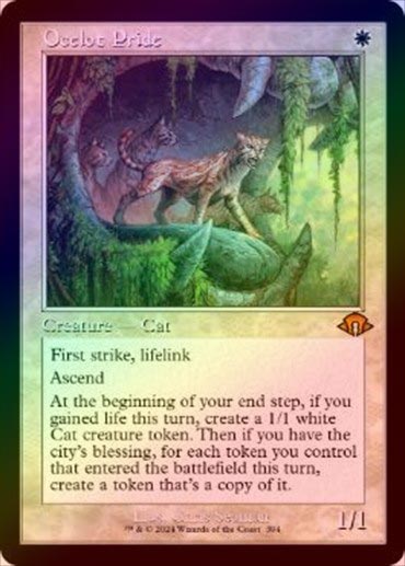 MTG オセロットの群れ/Ocelot Pride ボーダレス foil 英語 Ocelot
