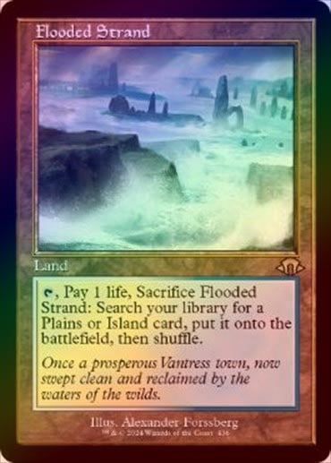 MTG 溢れかえる岸辺 foil EXP Foil】《溢れかえる岸辺/Flooded Strand