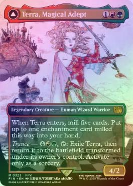 MTG foil 英語版 魔導戦士、ティナ 拡張アート版 魔導戦士、ティナ 拡張