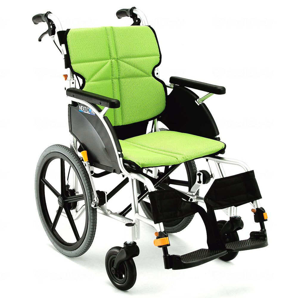 介助用車椅子NEXT－21B HB 背折れ式 ・介助ブレーキ付き・背