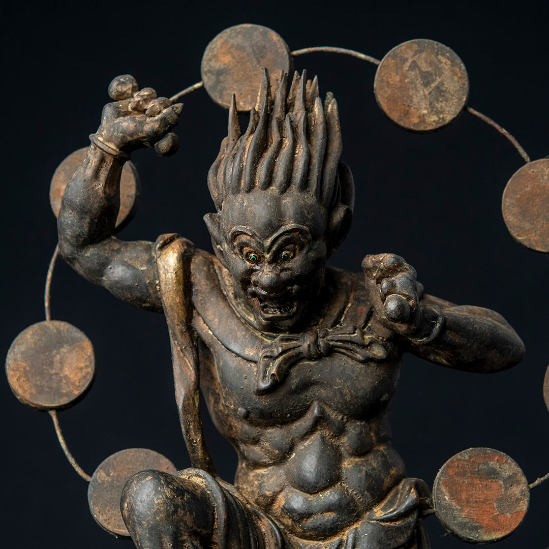 明治期【稲荷尊像】仏像 神像 レア 明治期【稲荷尊像】仏像 神像