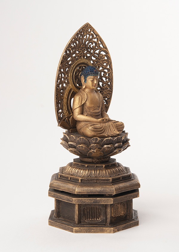 仏像】阿弥陀如来 戌・亥年の守護本尊 身丈2寸 古美彩色仕上げ | 干支