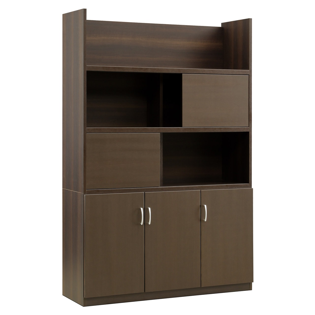 スライド扉付き書庫】/ 国産 木製 スライド扉付き書庫｜ベッド