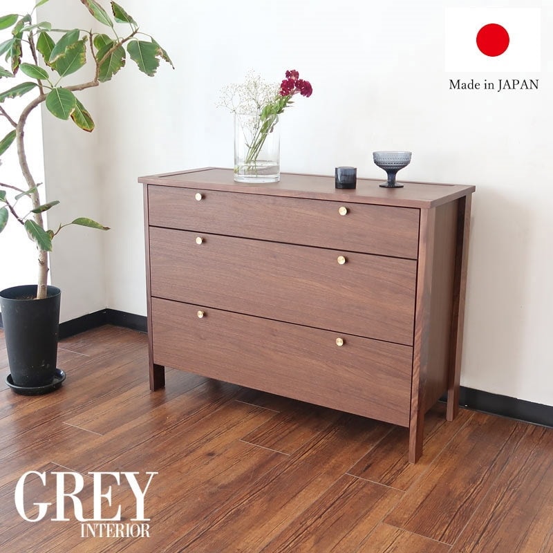 アンティーク】HIKARI 木製 サイドチェスト 電話台 収納 3段 古民家