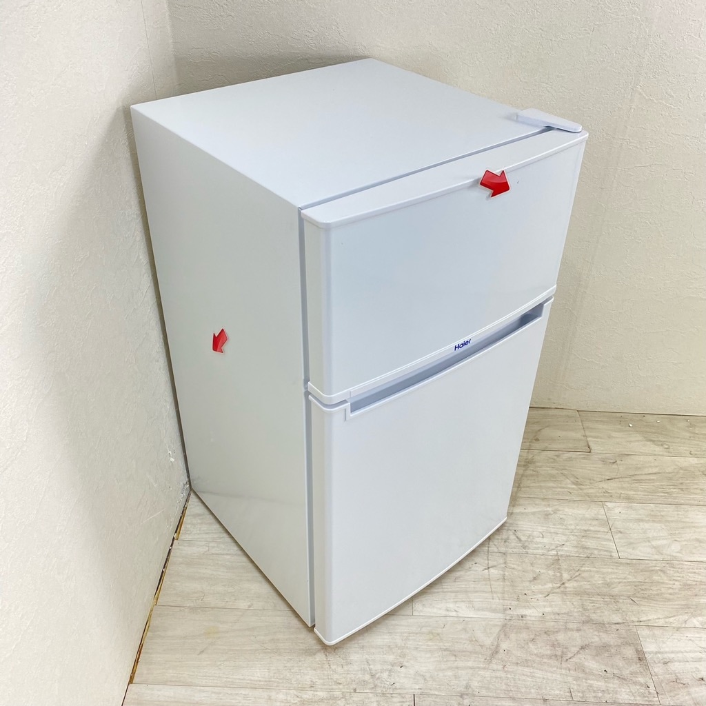 中古 85L 2ドア冷蔵庫 ハイアール コンパクト JR-N85A 2017年製 直冷式