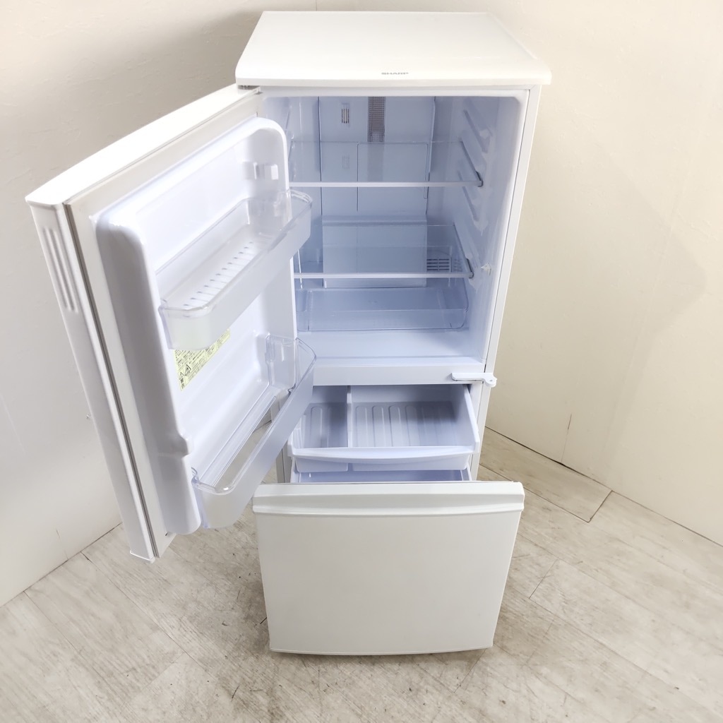 SHARP どっちもドア 2ドア 冷蔵庫 137L sj-d14b-s 2016