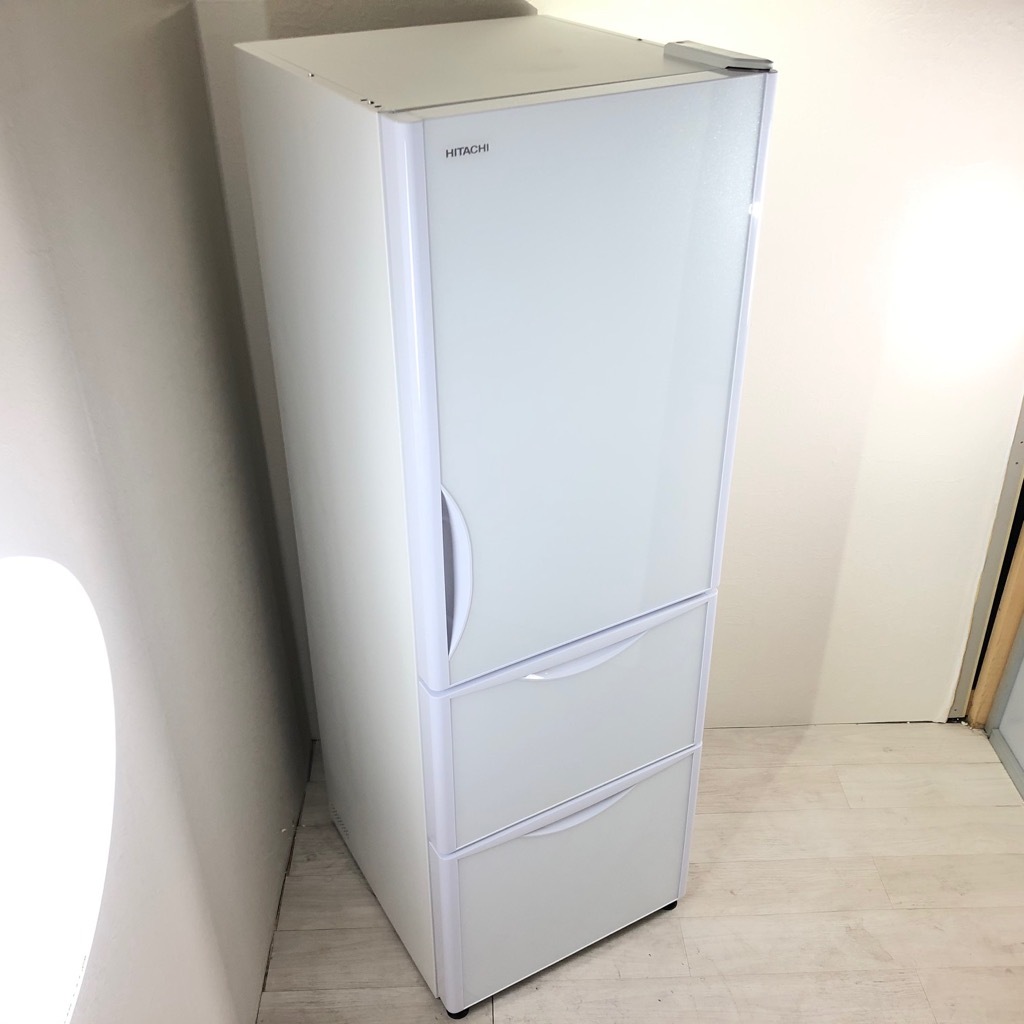 日立 3ドア冷蔵庫 R-K320EVL（T） 2014年式 315L 自動製氷機能付き