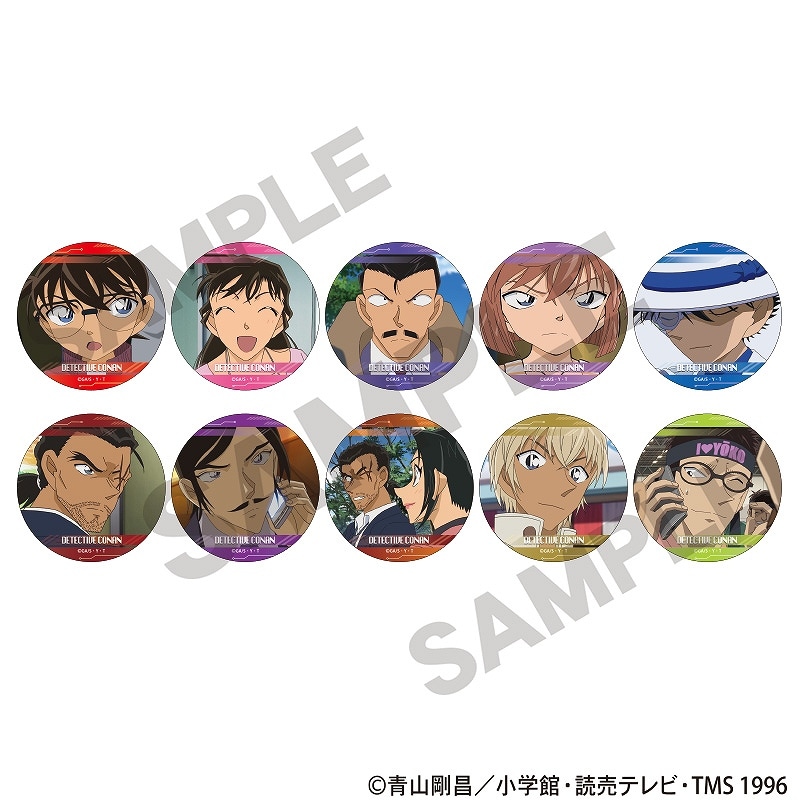 希少品】名探偵コナン 世良真純 トレジャー缶バッジ 金メタル缶バッジ
