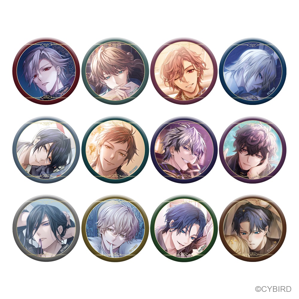 イケメンヴィラン イケヴィラ ハリソン グリッター缶バ ッジ イケメン