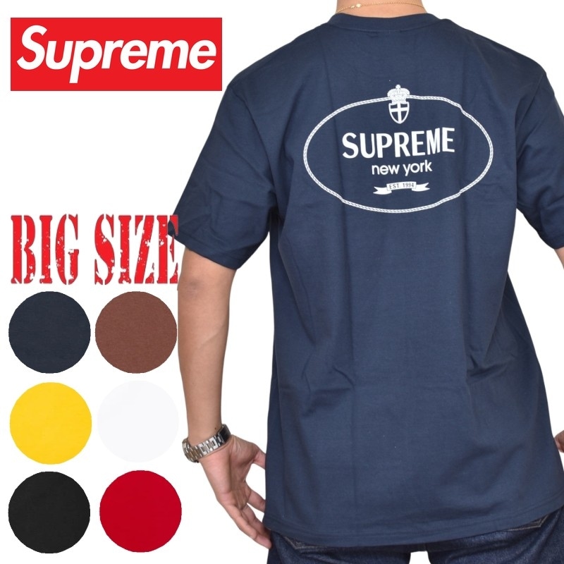 大きいサイズ メンズ Supreme シュプリーム Crest Tee 半袖 Tシャツ L
