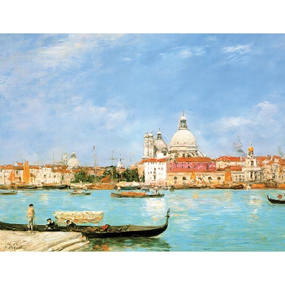 ベネチアの風景 【6号】 ウジェーヌ・ブーダン 【 額縁が選べる 額入り