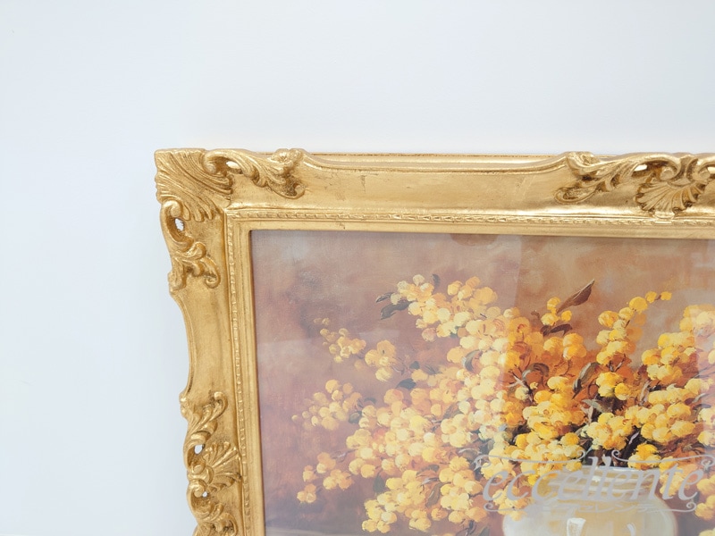 イタリア製 額絵 大 イエローフラワー Ⅱ｜Framed Artwork - Large