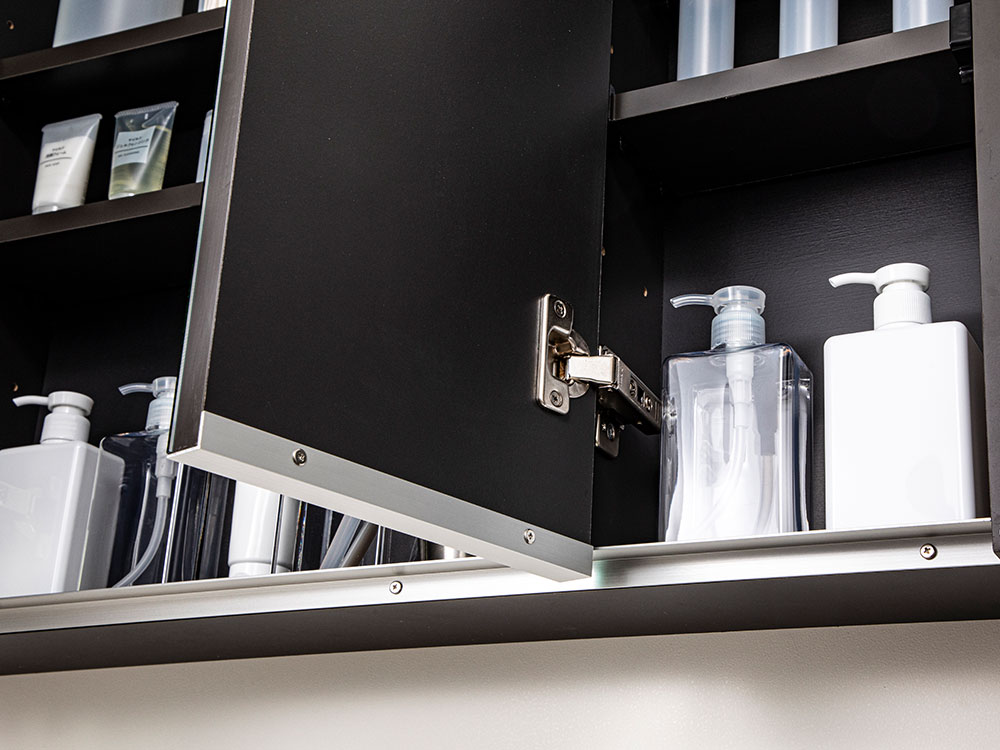 ミラー収納 MRC9003 三面鏡 W900×H600×D144 全2色