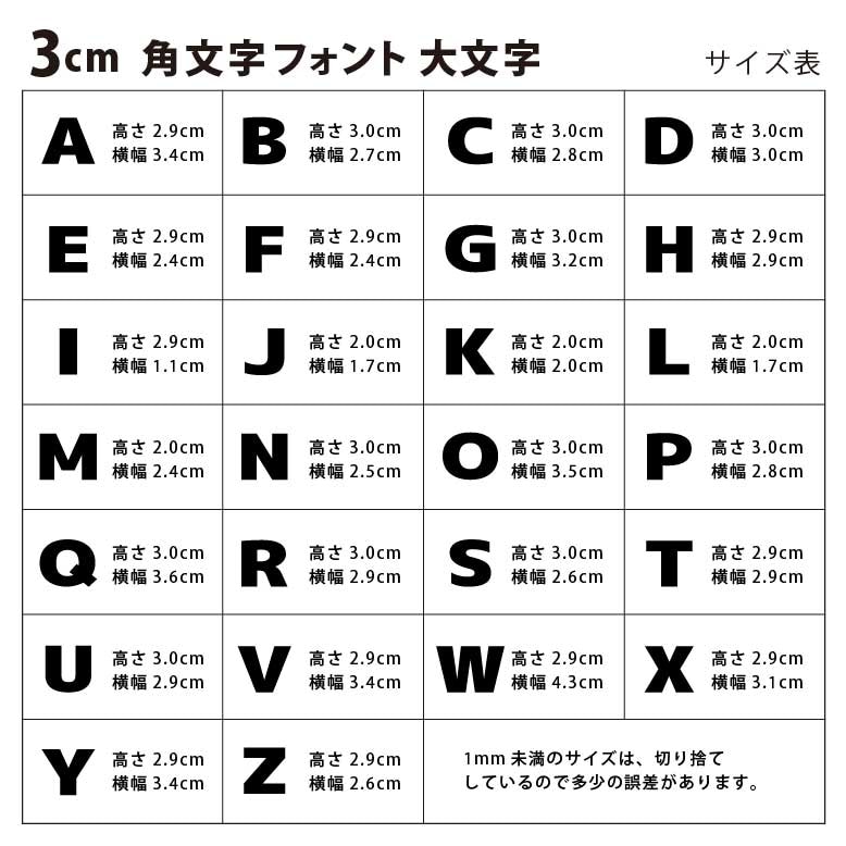 アクリル製 シルバー ミラー 切り抜き文字 アルファベット 3cm アン
