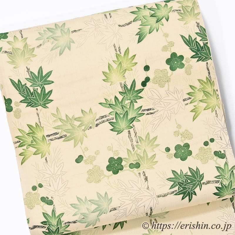 摺型友禅 多ち花の着物と帯「着物と帯・呉服えり新」