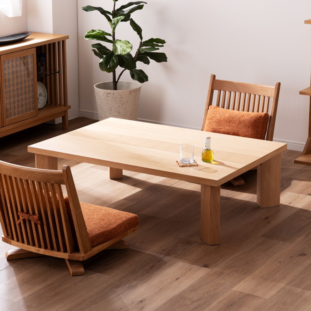 和家具 テーブル 座卓 古民家カフェ ちゃぶ台 GY31 深谷木工 欅 総無垢 一